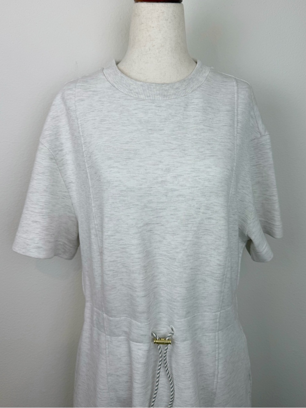 Varley Maple Dress 2.0 Doublesoft Casual Drawstring Knit T-Shirt Dress - Picture 7 of 15